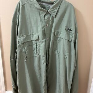 Bass Pro Shops Olive Casual Button-Down Shirt